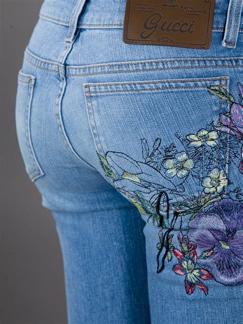 gucci printed jeans|Gucci jeans for women.